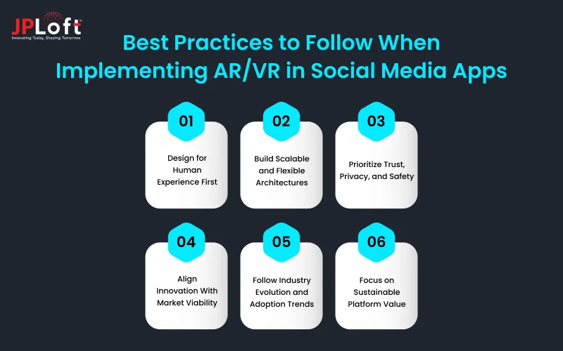 Best Practices to Follow When Implementing AR/VR in Social Media Apps